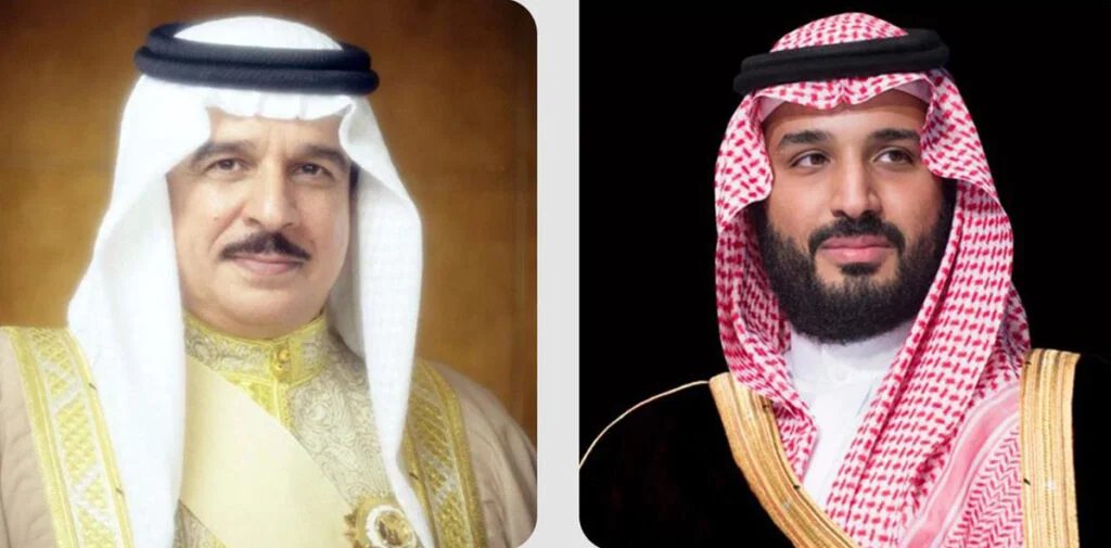 ولي العهد يتلقى اتصالاً هاتفياً من ملك البحرين